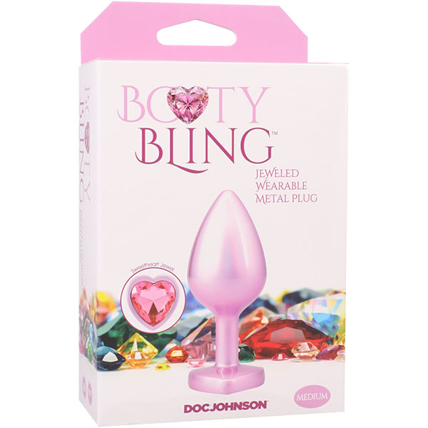 Booty Bling Metal Heart Plug
