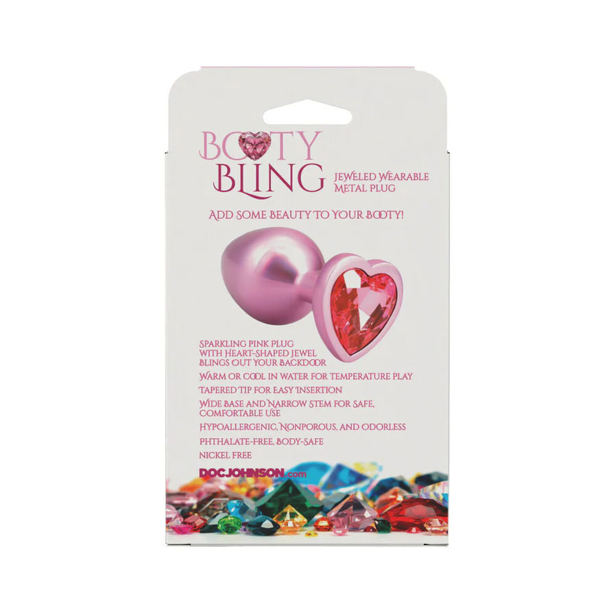 Booty Bling Metal Heart Plug