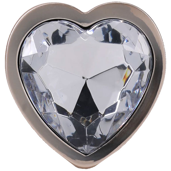 Booty Bling Metal Heart Plug