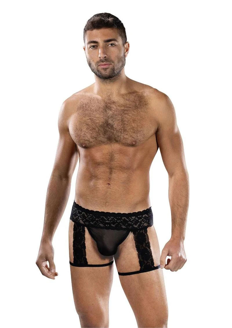 Midnight Stride Garters - Os - Black