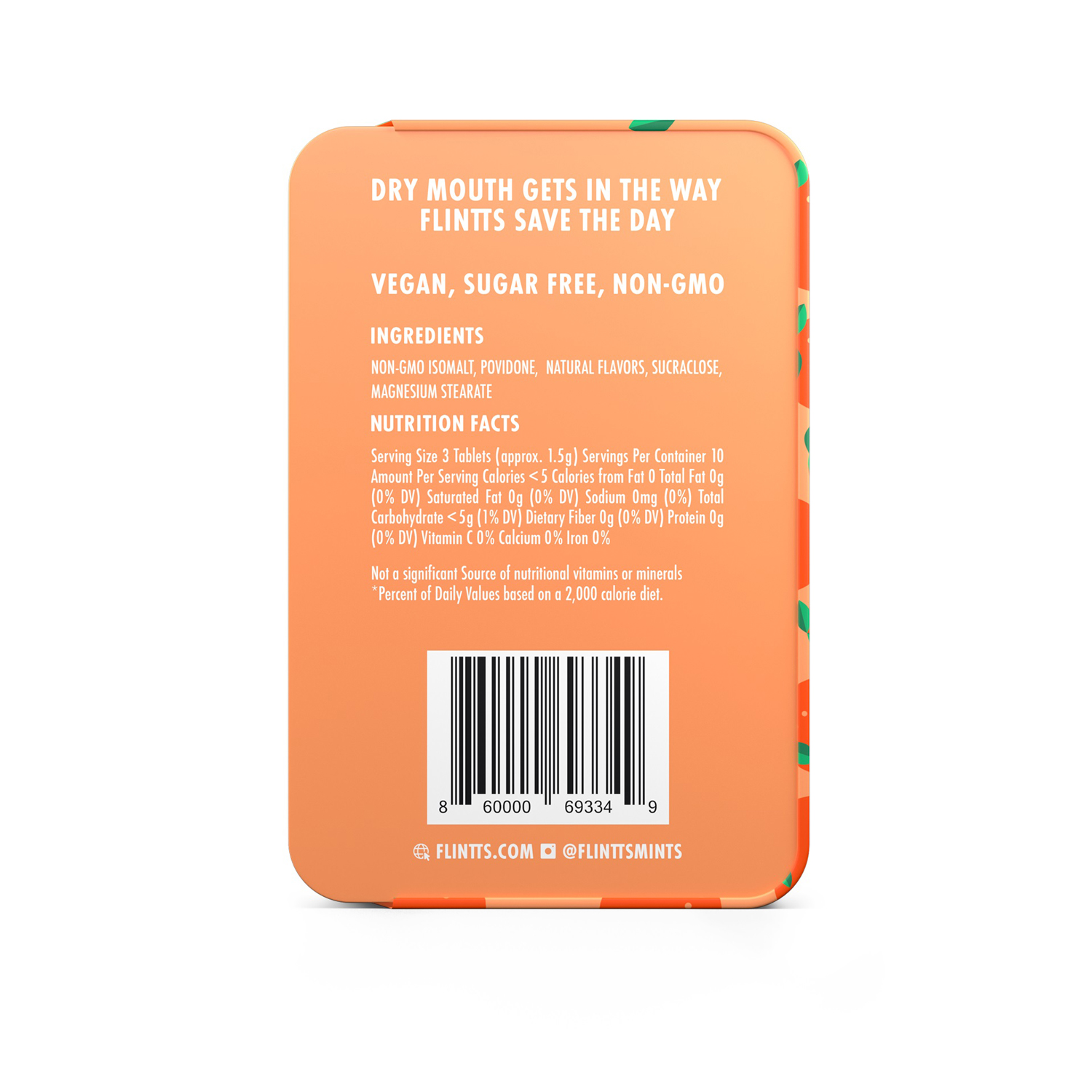 Flintts Mouth Watering Mints Sour Tangerine - F-Strength 175