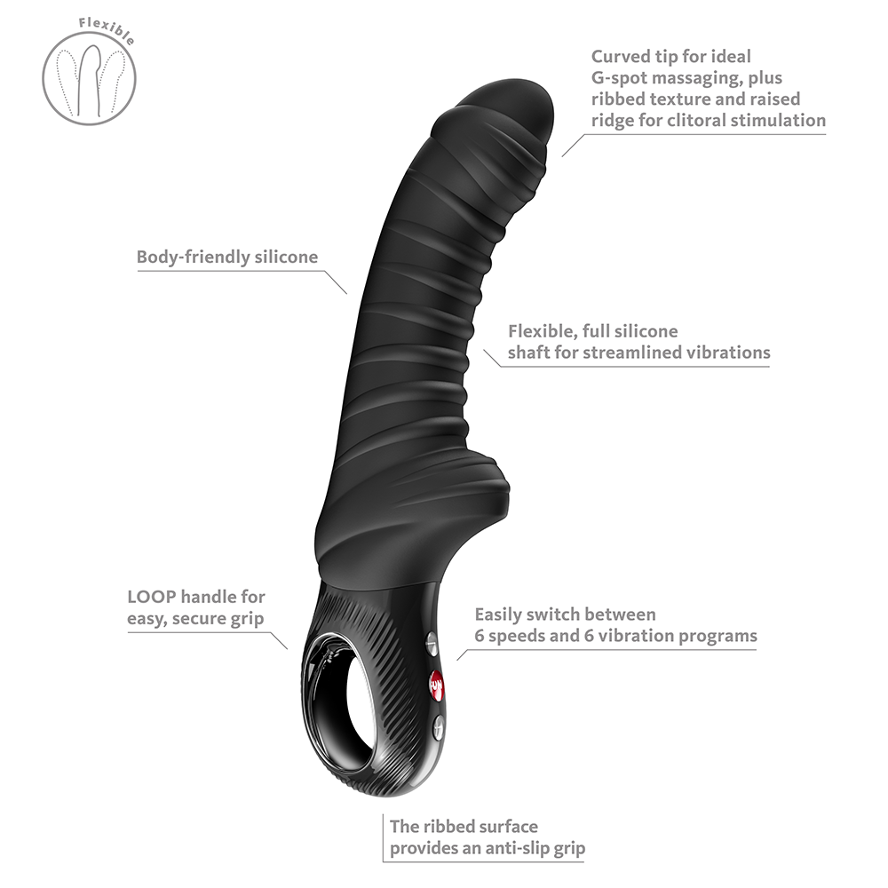Tiger G-Spot Vibrator Black