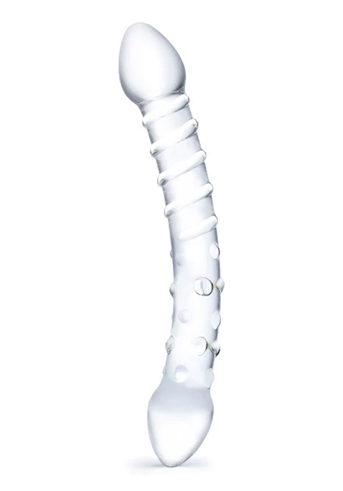 Double Trouble Glass Dildo