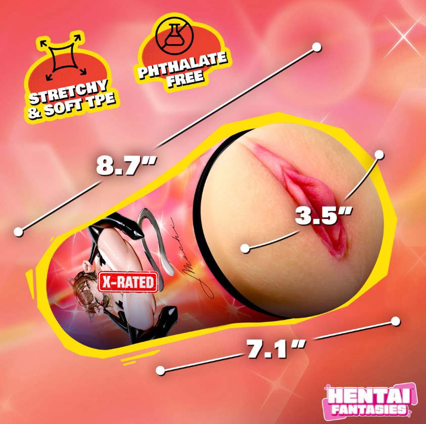 Mochi the Cat Girl Pussy Masturbator - Beige