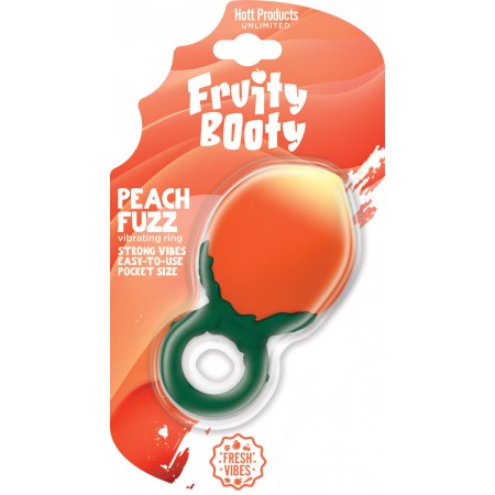 Fruity Booty Peach Fuzz Peach Vibe Ring Liquid Silicone Rechargeable