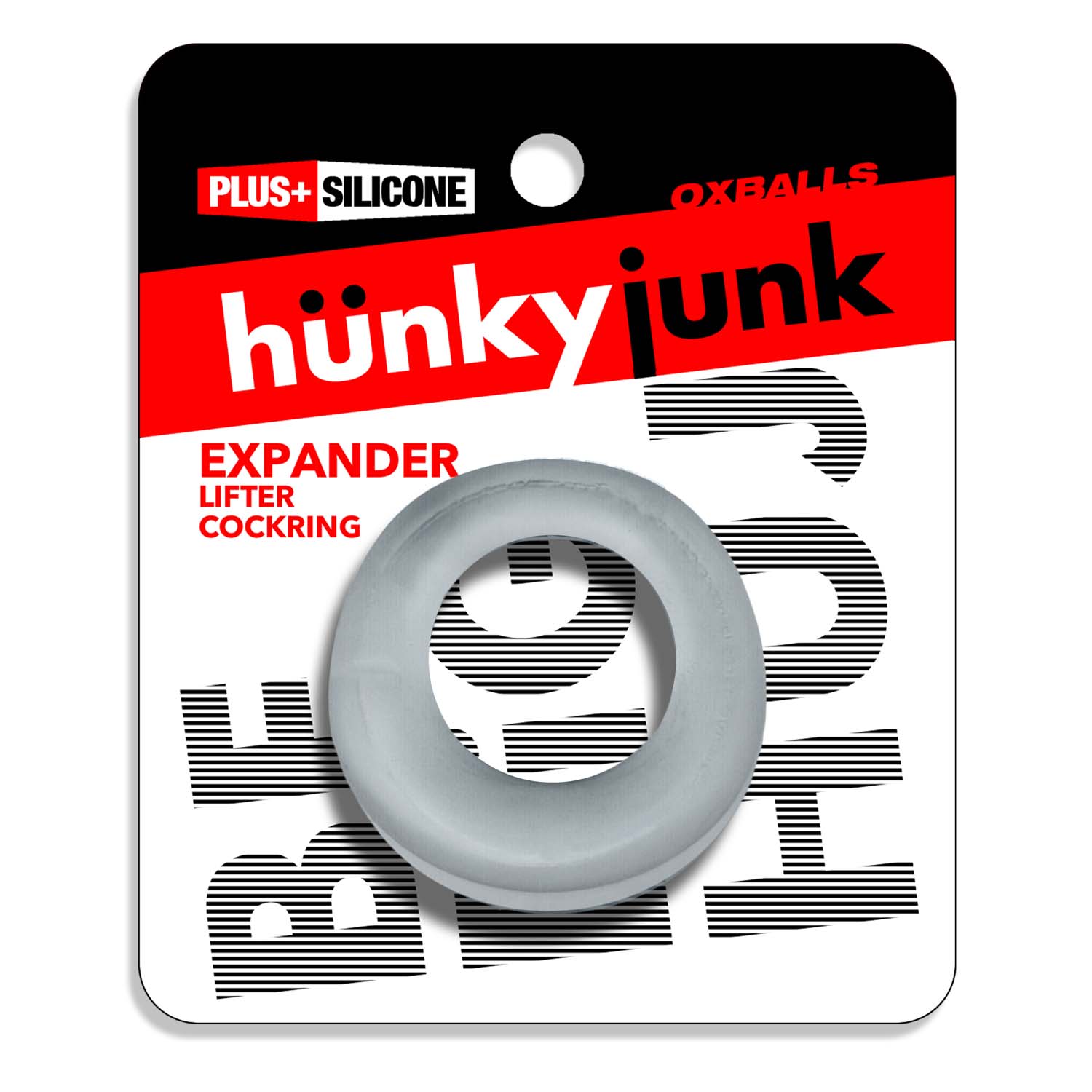 Expander Slimmer Scoop Style Cockring Black Fog