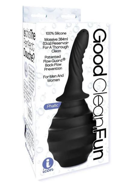 Good Clean Fun Phallic Douche Black