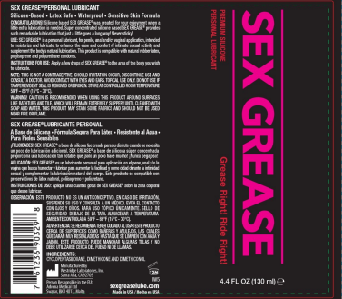 Sex Grease Silicone Based