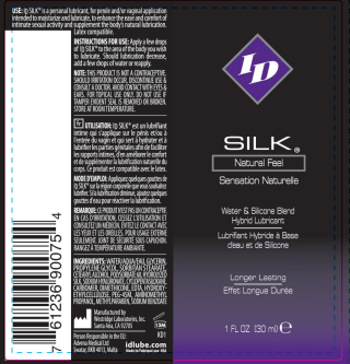 ID Silk Silicone and Water Blend Lubricant