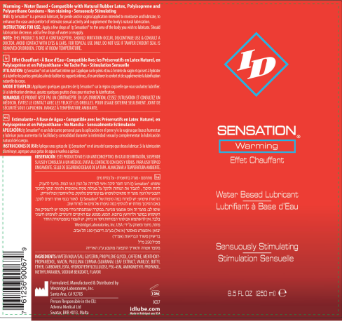 ID Sensation Warming Water Based Lubricant