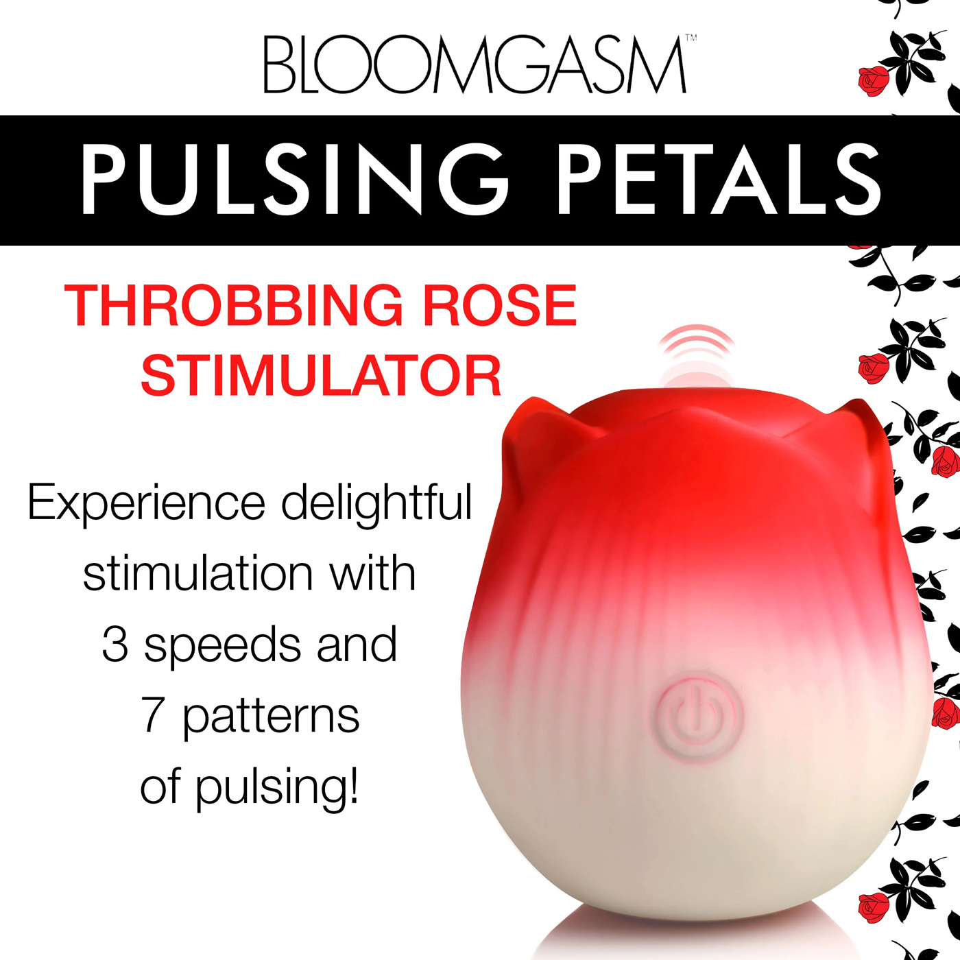 Pulsing Petals Throbbing Rose Stimulator