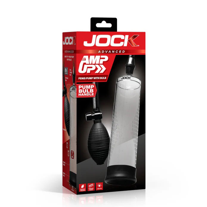 Amp Up Penis Pump With Bulb - Clear