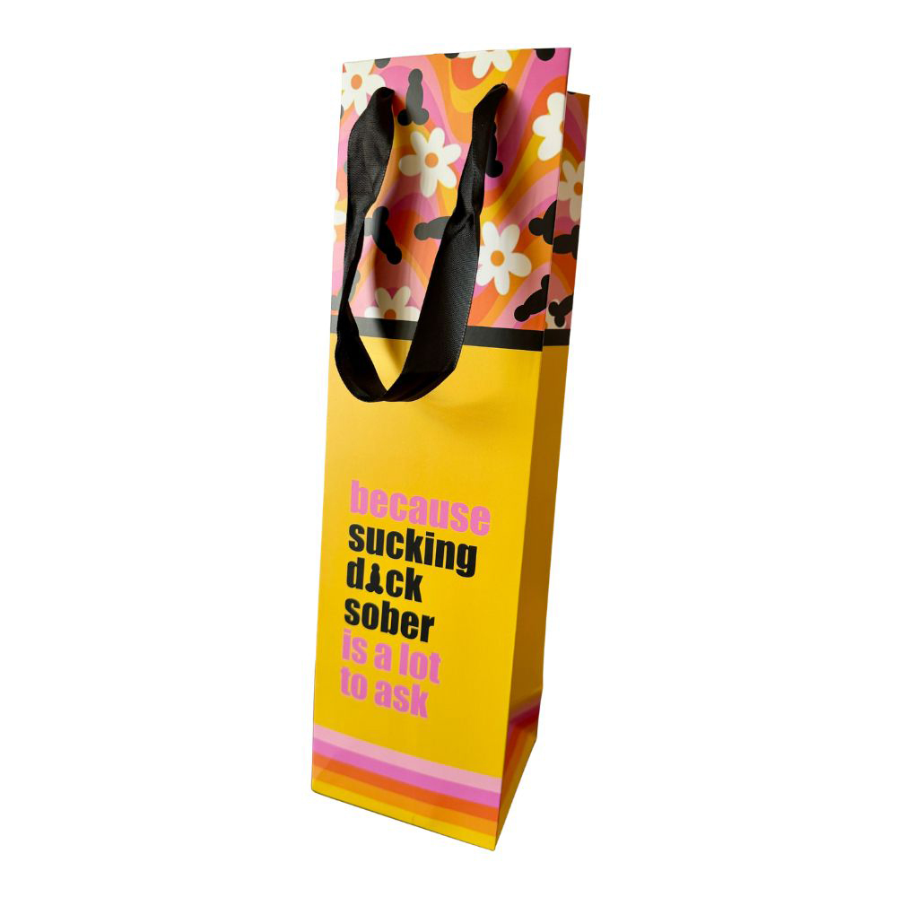 Sucking Dick Sober Wine Gift Bag