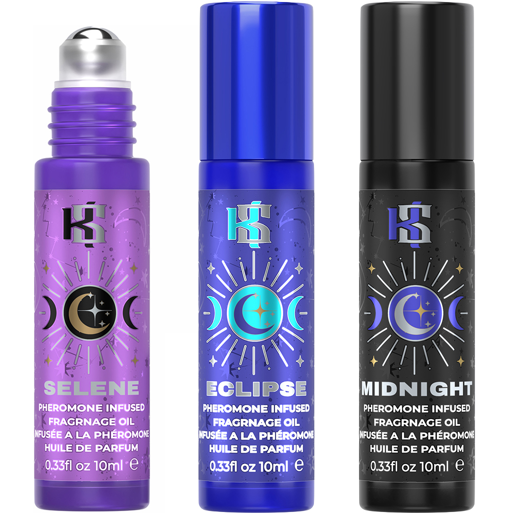 Own the Night Pheromone Prepack Display 12 Roll-Ons and 12 Massage Oils