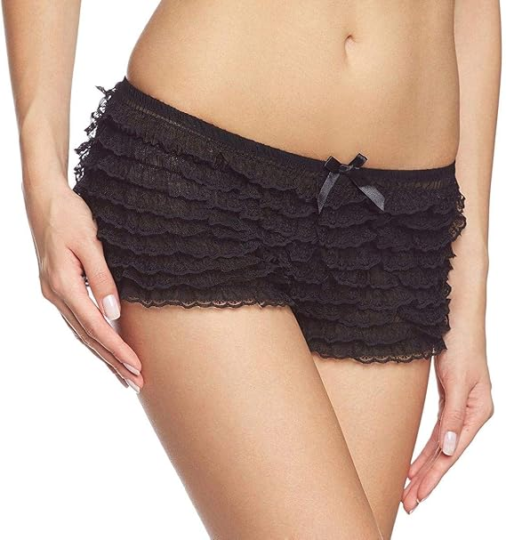 Lace Ruffle Tanga Shorts