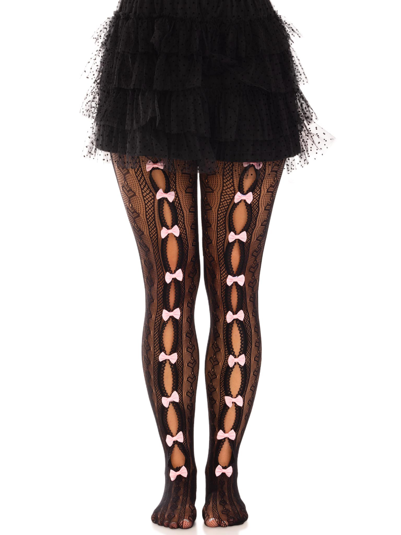 Sweetheart Stripedtights - Os - Black