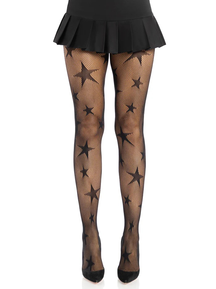 Star Net Tights - Os - Black
