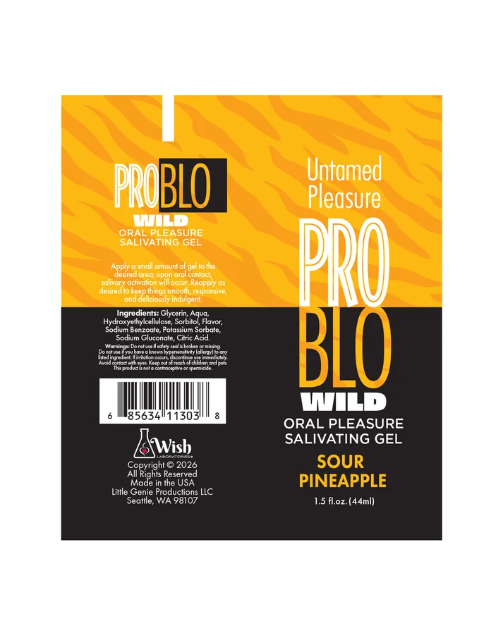 Problo Wild, Oral Pleasure Salivating Gel, Sour Pineapple 1.5oz