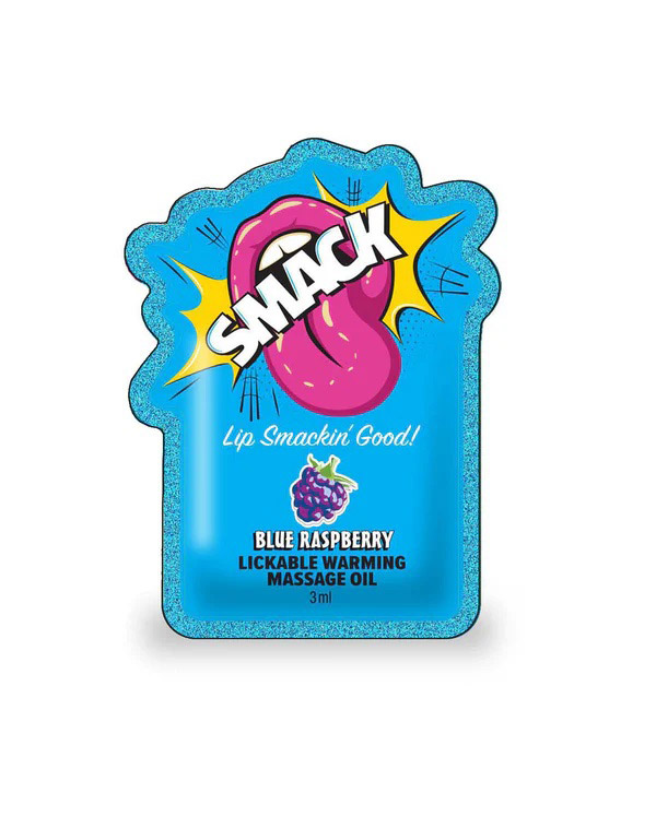 Smack Lickable Massage Oil, 3ml Pouch Display 36pc