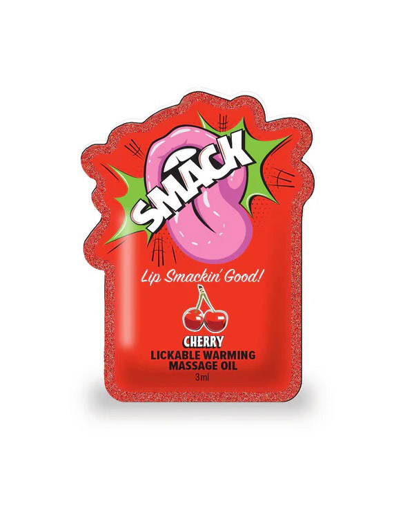 Smack Lickable Massage Oil, 3ml Pouch Display 36pc