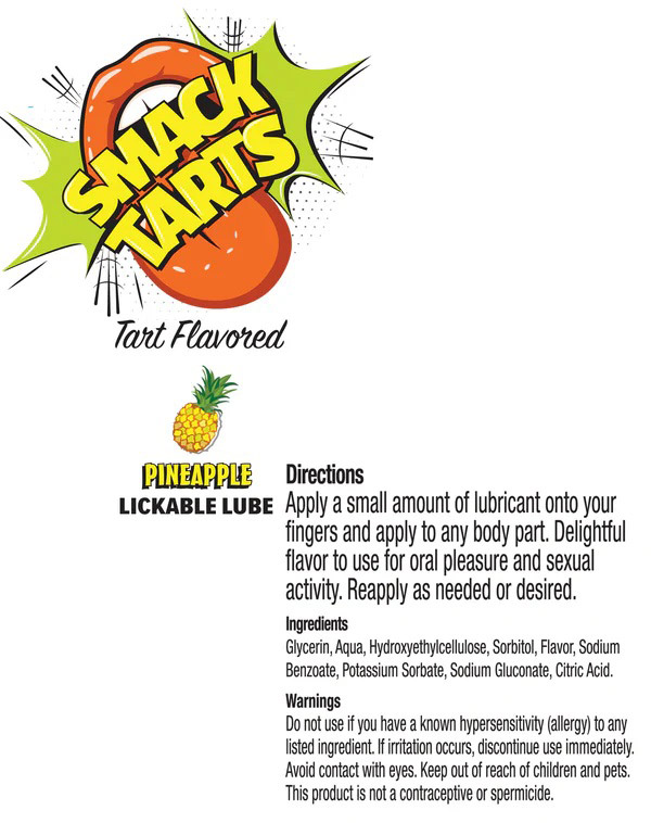 Smack Tarts Lube 3ml Pouch Display 36pc - Sour