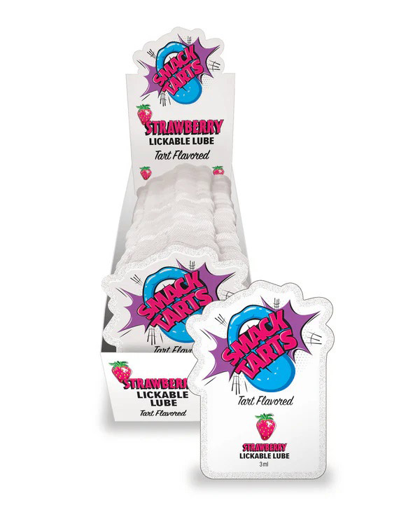 Smack Tarts Lube 3ml Pouch Display 36pc - Sour Strawberry