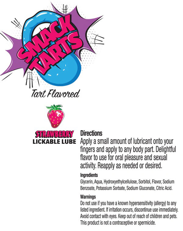 Smack Tarts Lube 3ml Pouch Display 36pc - Sour