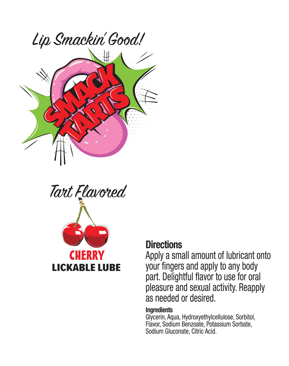 Smack Tarts 2oz Lickable Flavored Lubricant