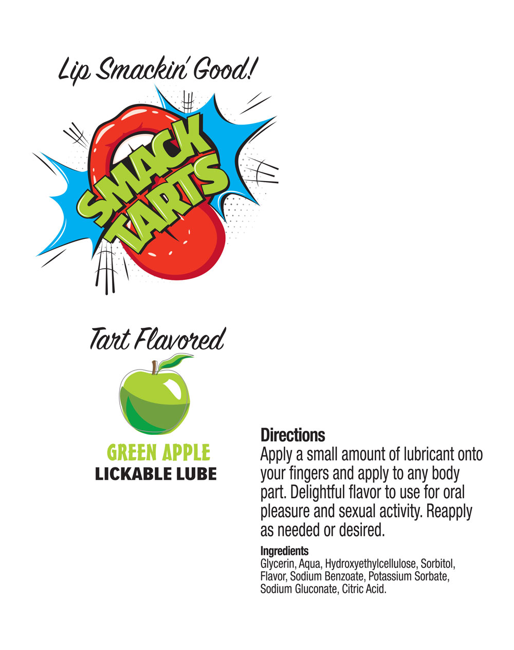 Smack Tarts 2oz Lickable Flavored Lubricant