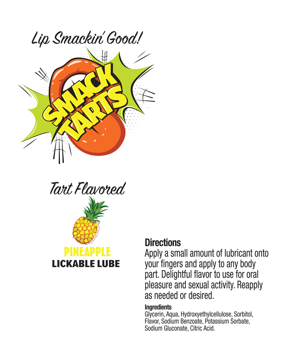 Smack Tarts 2oz Lickable Flavored Lubricant