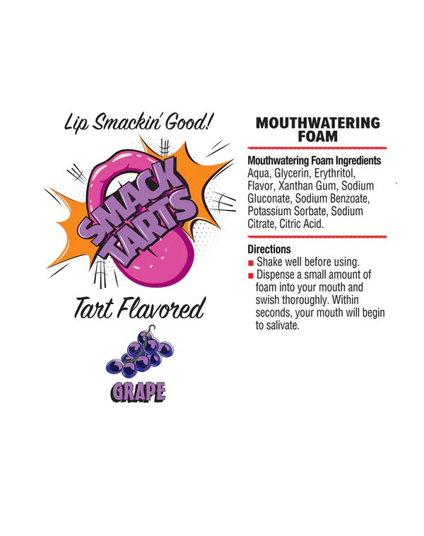 Smack Tarts Mouthwatering Foam 2.7oz - Sour