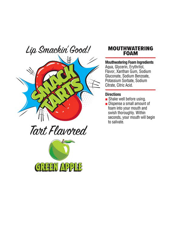 Smack Tarts Mouthwatering Foam 2.7oz - Sour