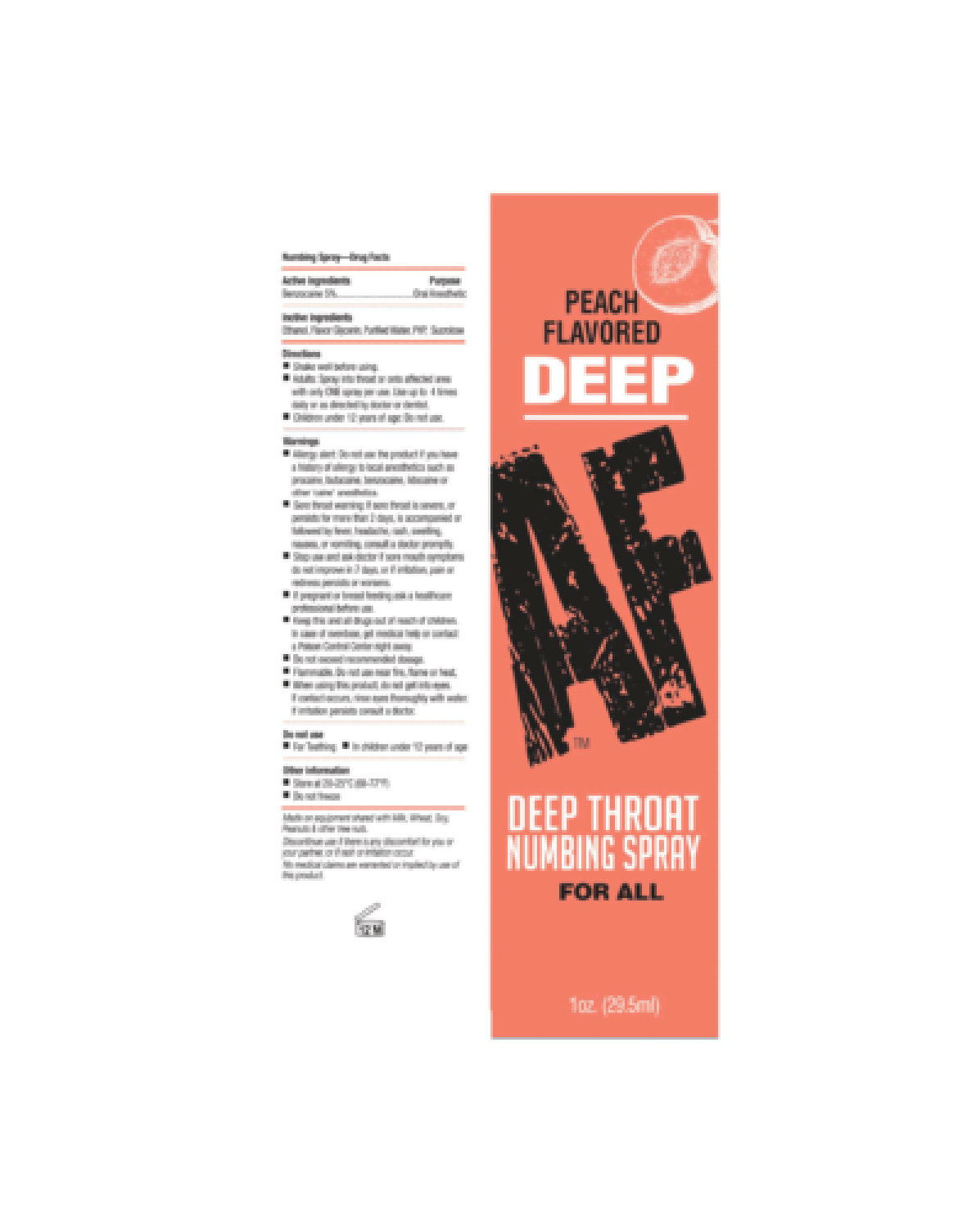 Deep Af Numbing Throat Spray