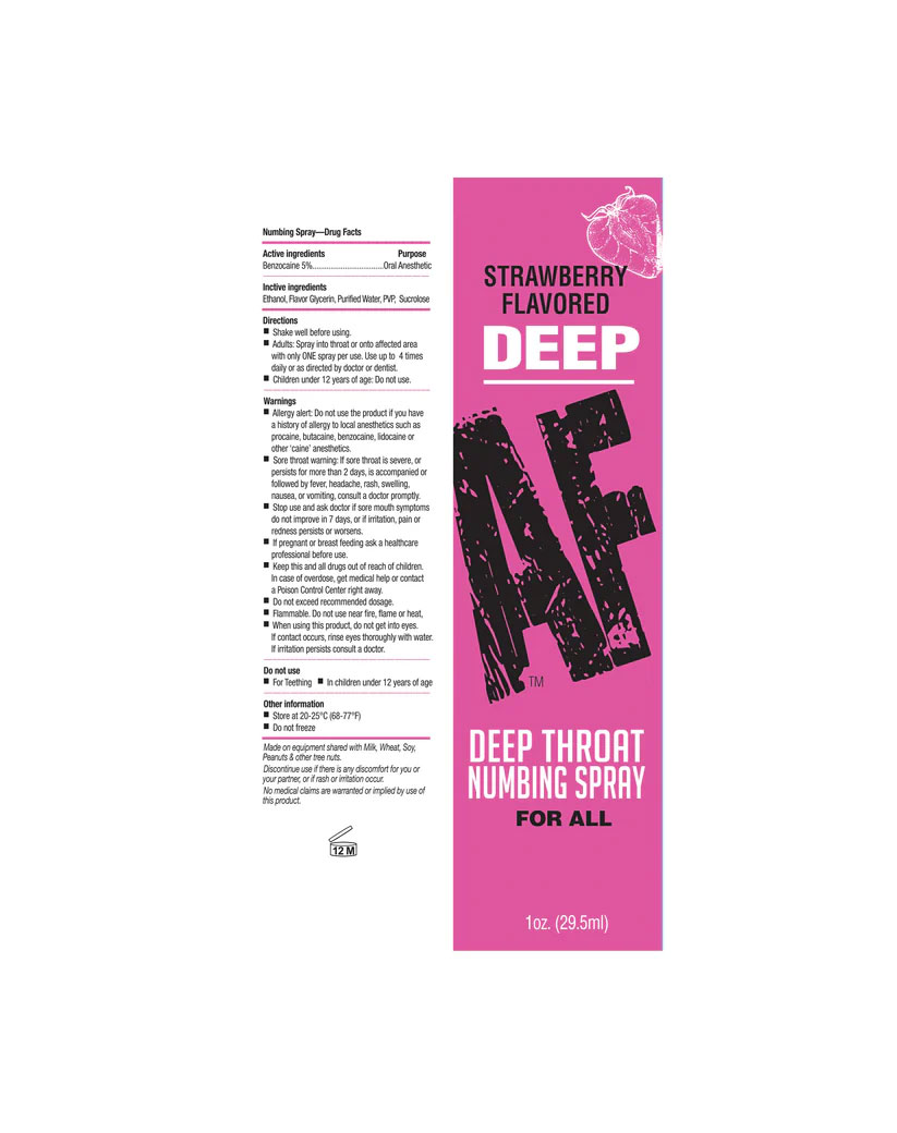 Deep Af Numbing Throat Spray