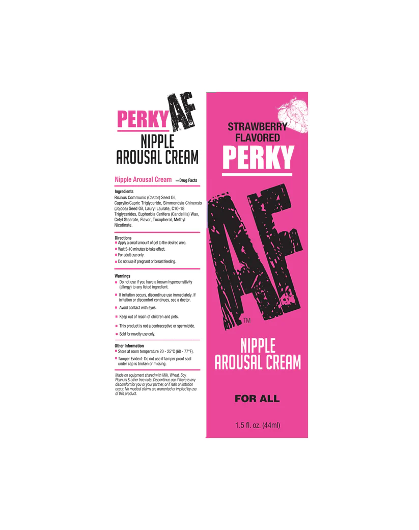 Perky Af Nipple Arousal Cream Strawberry 1.5oz