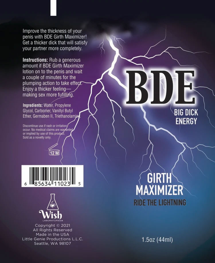 Bde Girth Maximizer 1.5 Oz.