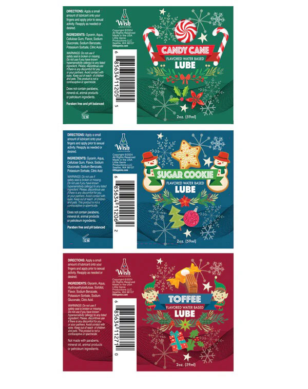 Holiday Lubricant Display of 18, 3 Flavors