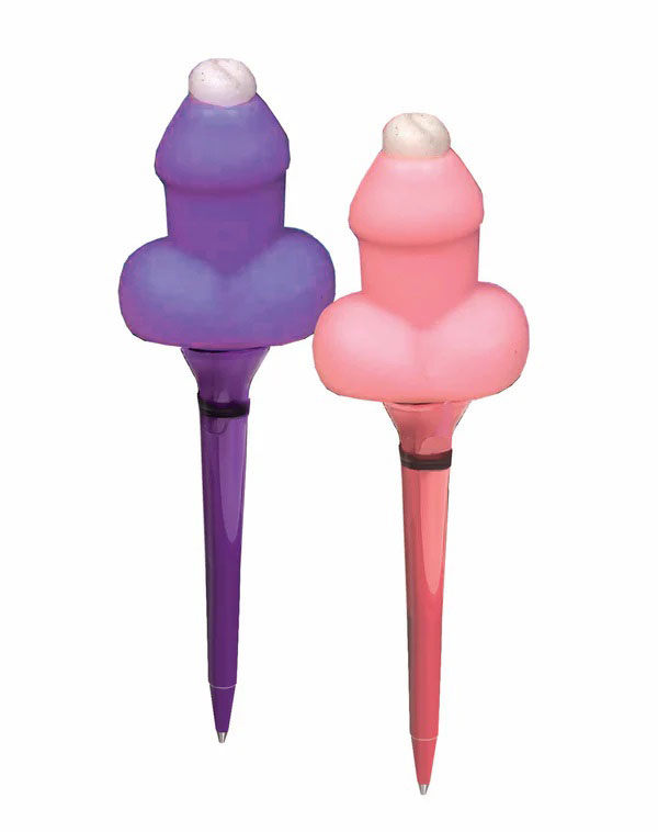 Super Fun Penis Bubble Blowing Penis Pen - Display of 12ct