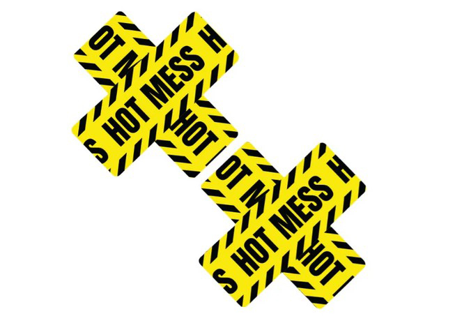 Hot Mess X Blacklight Lemon Fruitella Nipztix Nipple Cover Pasties