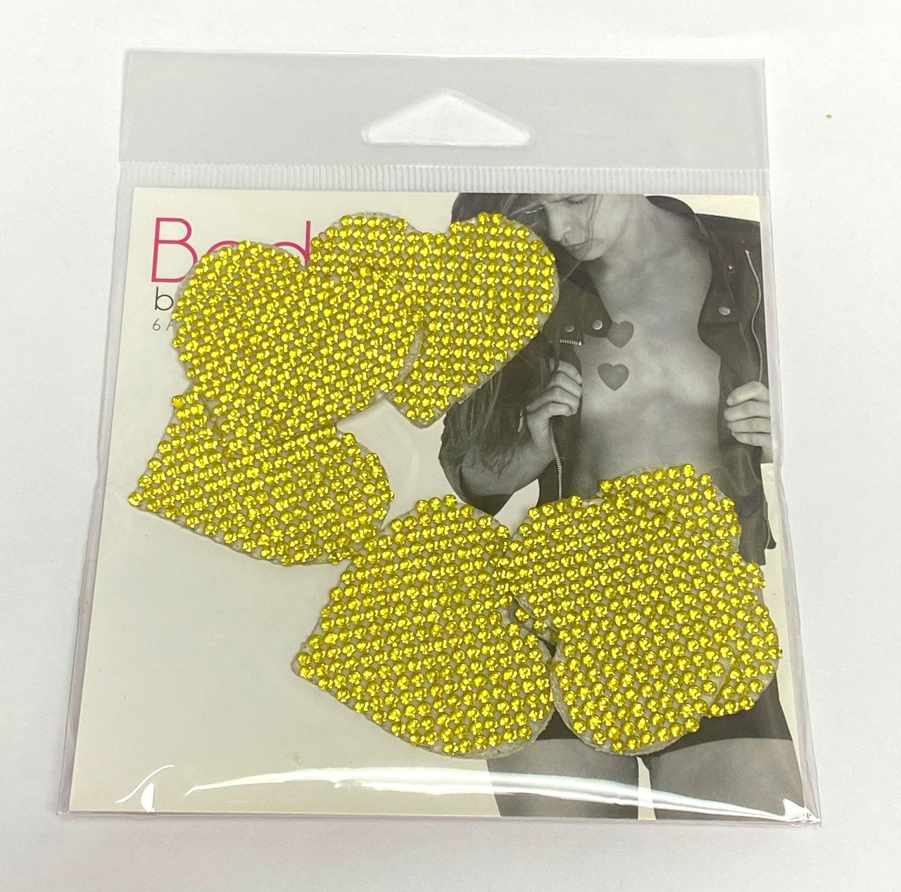 Razzle Dazzle Crystal Jewel Sparkle I Heart U Body Stickers 6 Pk