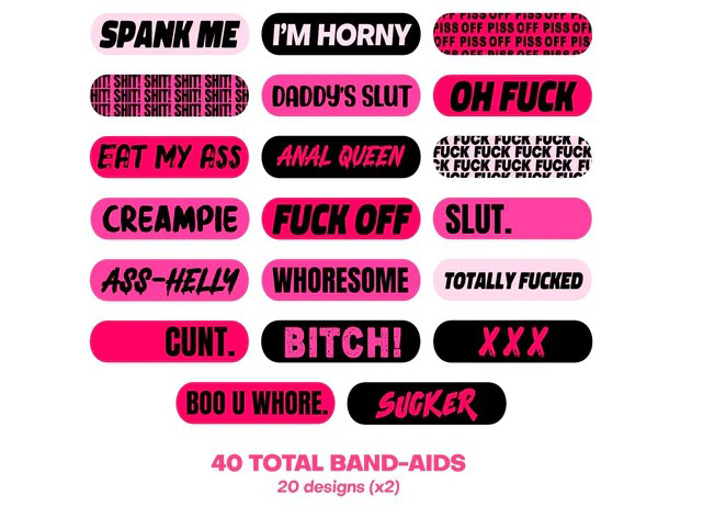 Naughty Naughty XXX Ouchie Stix Bandages 40pack