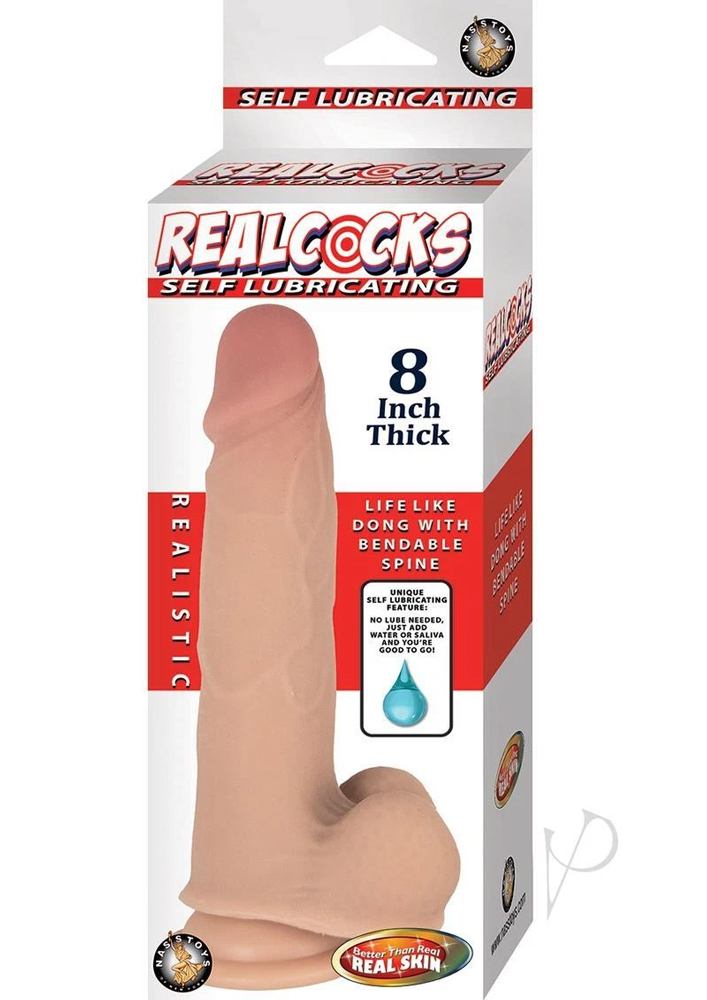 Realcocks Self Lubricating 8 Inch Thick - White
