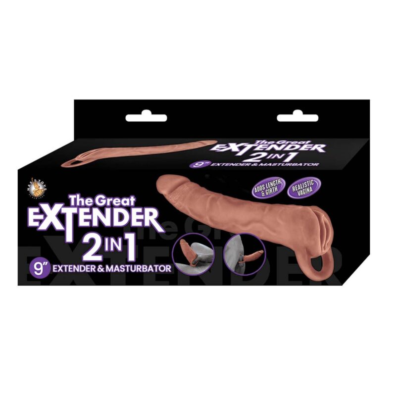 The Great Extender 2 in 1 9" Extender & Masturbator