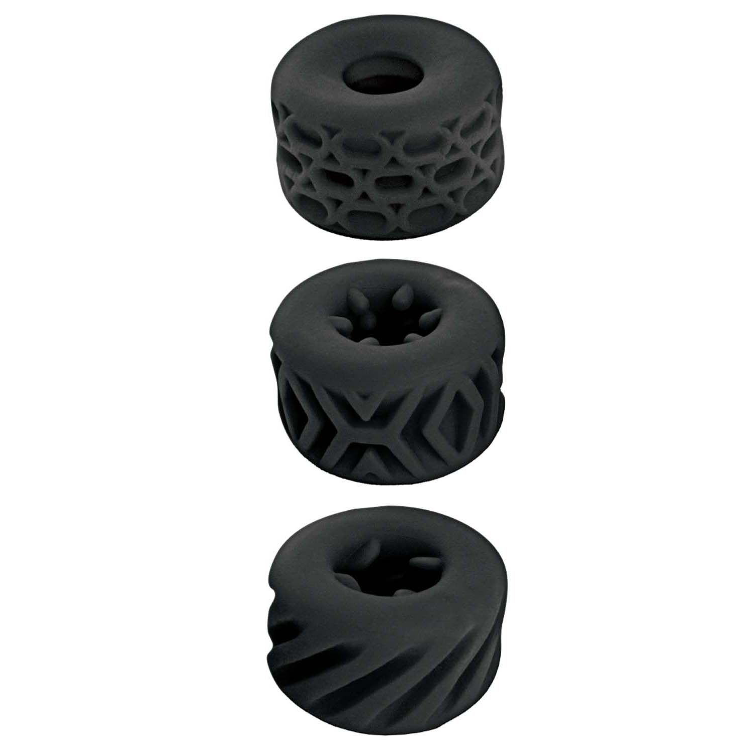 Super Stretchy Stroker Rings Black
