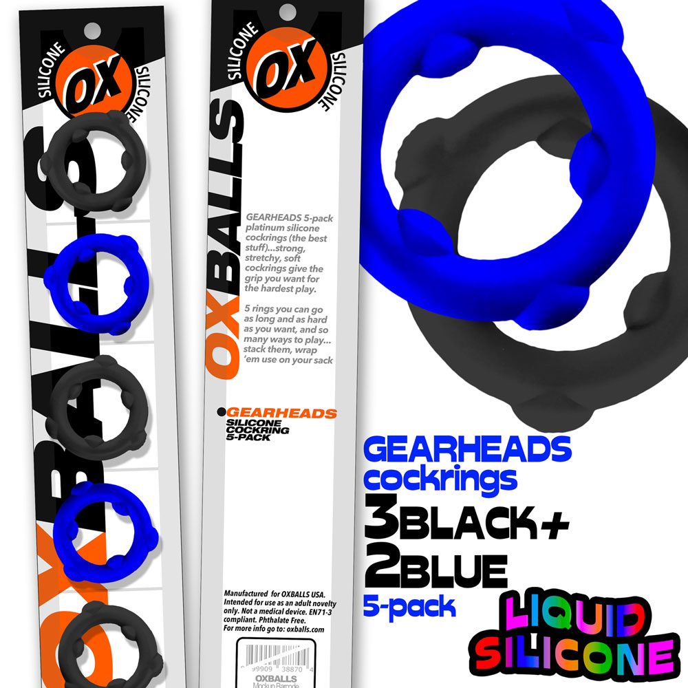 Gearheads 5 Pack Spinner Rings