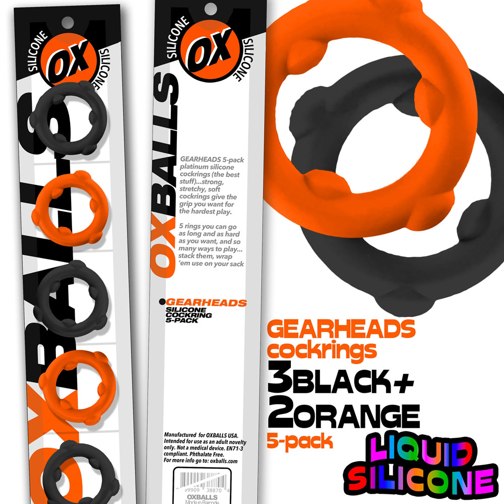 Gearheads 5 Pack Spinner Rings