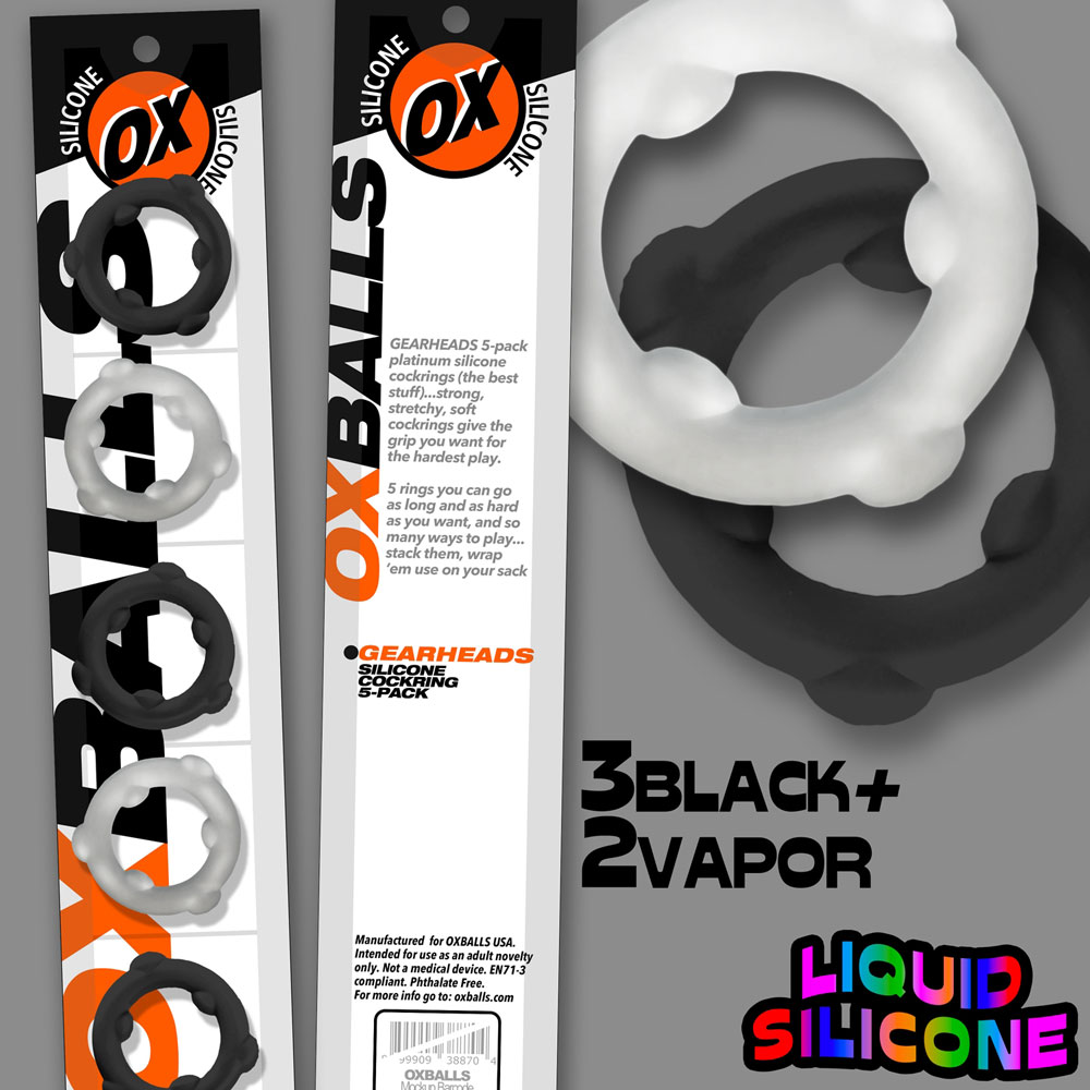 Gearheads 5 Pack Spinner Rings