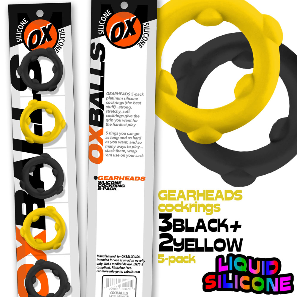 Gearheads 5 Pack Spinner Rings