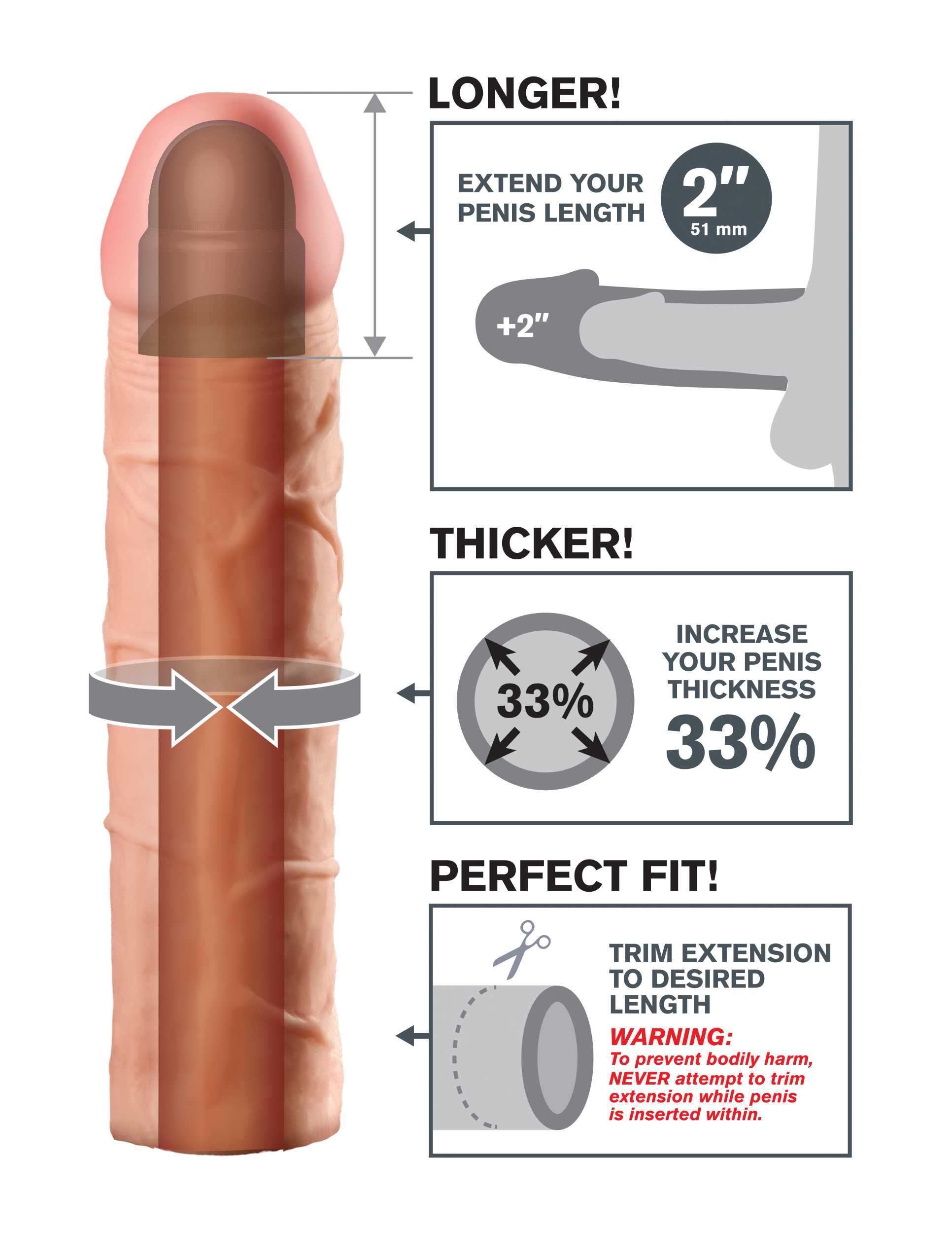 Fantasy X-Tension Perfect 2-Inch Extension