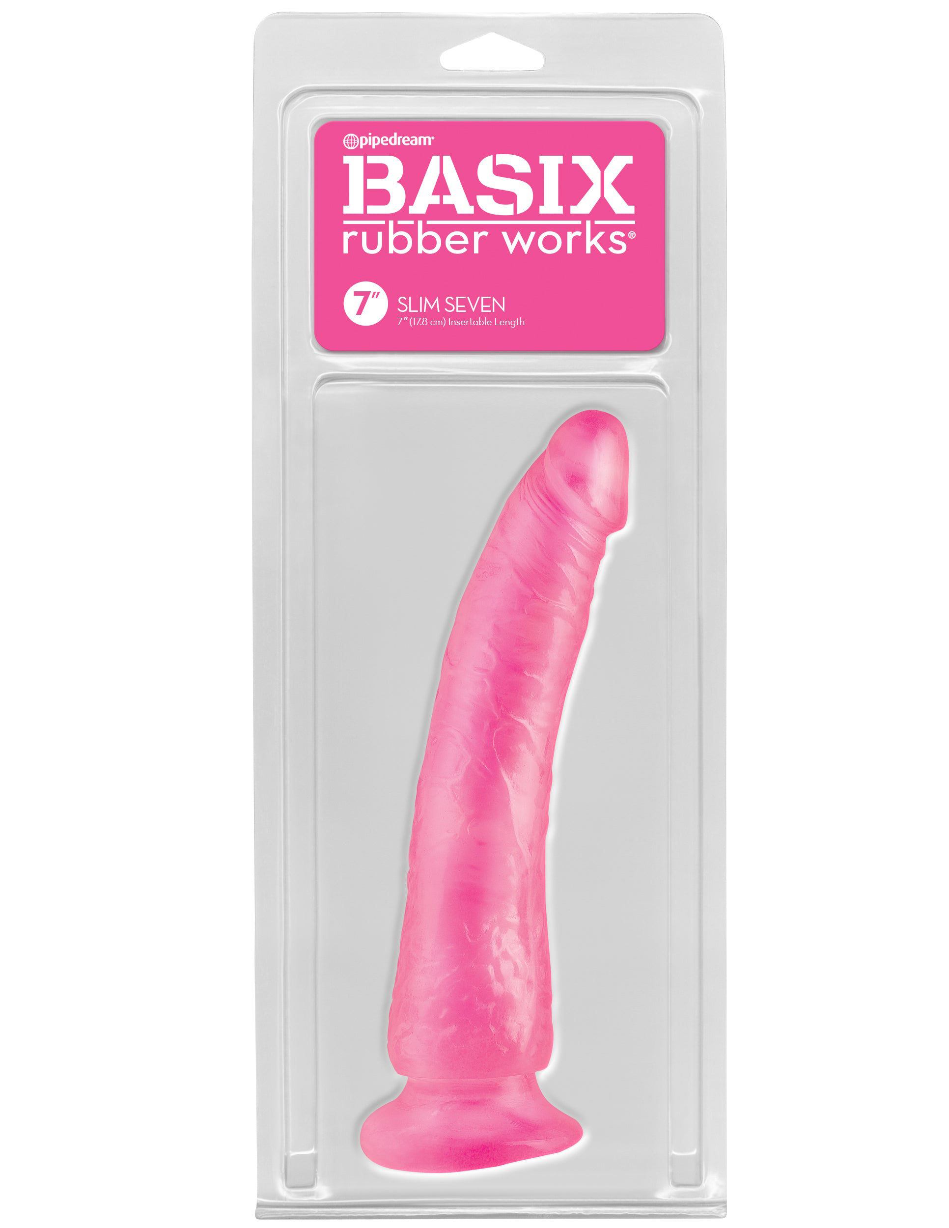Basix Rubber Works - Slim 7 Inch With Suction Cup